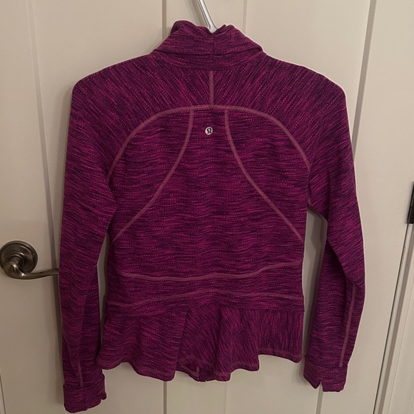 lululemon athletica Pink Zip-up Jacket with peplum bottom, size 8 - Picture 5 of 8